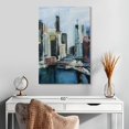 thumbnail image 2 of Elephant Stock River View Wall Art - Vertical Canvas Wall Art - Living Room Wall Decor - City Canvas - Black And Gray Decor By Curt Crain - 20" x 30", 2 of 8
