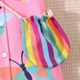 thumbnail image 5 of Little Kids Girl Summer Outfit Sleeveless Tied Flower Print Cami Tank Tops Elastic Pants Toddler 2Pcs Clothes Set Girls Summer Set 1-3 Years,9-12 Months, 5 of 9