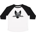 thumbnail image 3 of Inktastic Peeking German Shepherd Boys or Girls Toddler T-Shirt, 3 of 5