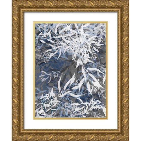 Urban Road 12x14 Gold Ornate Wood Framed with Double Matting Museum Art Print Titled - Silhouette II