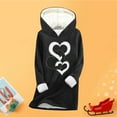 thumbnail image 2 of AOOCHASLIY Christmas Tops Weatshirt For Women Winter Warm Lined Fleece Tops Thick Warm Long Sleeve Pullover, 2 of 6