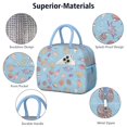 thumbnail image 4 of Lunch Bag Lunch Box for Women Reusable Insulated Lunch Bags,Water-Resistant Seashells Cooler Lunch Tote Bag, Large Capacity for Work Travel Picnic, 4 of 6