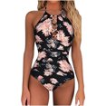 thumbnail image 2 of Bañador de una pieza para mujer, cómodo, liso, con almohadilla en el pecho, sin aros, Bikini OAVQHLG3B Store lin121212, 2 of 4