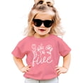thumbnail image 3 of Five Floral 5th Birthday Shirt for Toddler Girls Fifth Birthday Outfit White on Mauve Shirt 4T, 3 of 4
