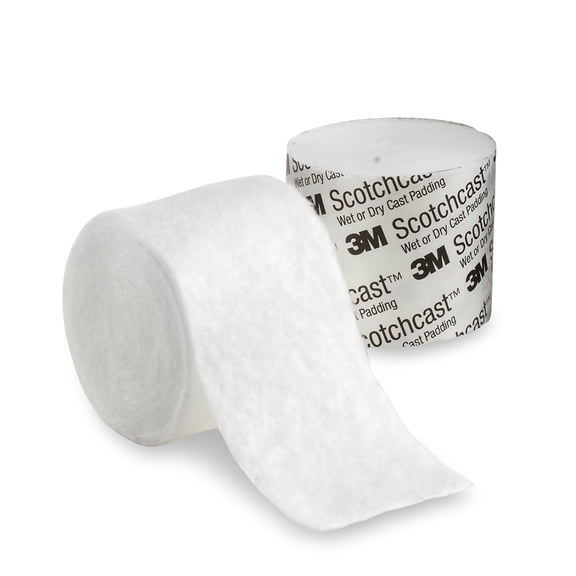 3M Scotchcast Wet or Dry Cast Padding 2" x 4 Yd White WDP2, 4 Ct