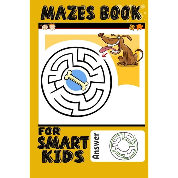 Mazes Book For Smart Kids: Amazing Animal Maze And Coloring Book For Kids Ages 4-8, (Paperback)