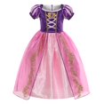 thumbnail image 1 of Disney Girls Princess Rapunzel Dress Toddler Kids Summer The Tangled Halloween Cospaly Disfraz Niño Peluca Trenza Cumpleaños Part9-10T (Etiqueta 150) Gao Jinjia LED, 1 of 2