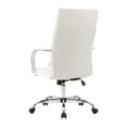 thumbnail image 3 of Pemberly Row Modern High-Back Leather Conference Office Chair in White, 3 of 7