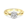 thumbnail image 3 of 4 Carat IGI Certified Round Shape Lab Grown Diamond Engagement Ring | 14K Yellow Gold | Evermore Solitaire Diamond Ring | FG-VS1-VS2 Quality Friendly Diamonds, 3 of 4