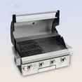 thumbnail image 3 of 4 Burners Built-In Gas Grill, 40,000 BTU Outdoor Kitchen Grill with 653.2 Sq.in Cooking Area, LPG/NG, Perfect for Backyard BBQs, 3 of 9
