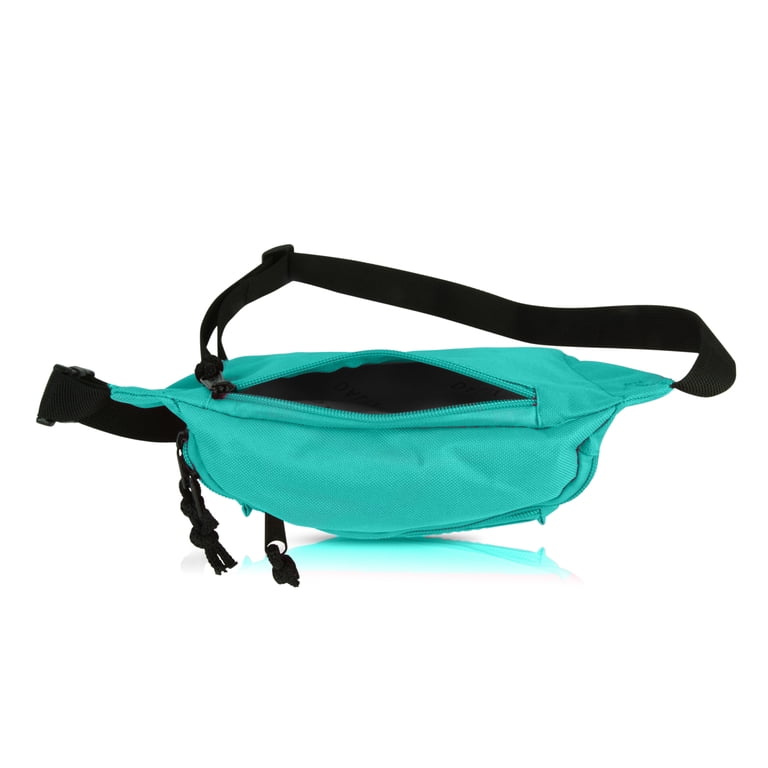 DALIX Women's 3-Pocket Fanny Pack Waist Belt, Blue photo 6