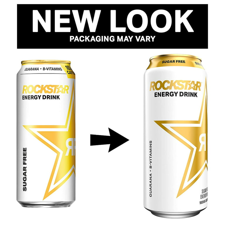 Rockstar Original Energy Drink, 16 oz, 4 Pack Cans