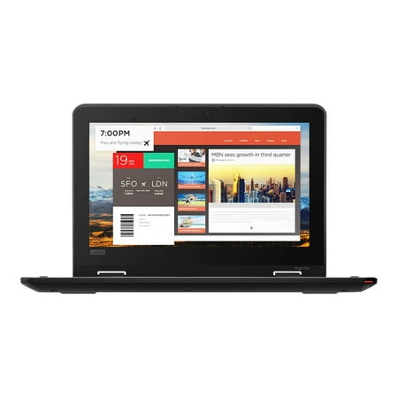 Lenovo ThinkPad Yoga 11e (5th Gen) 20LN - Flip design - Celeron N4120 / 1.1 GHz - 4 GB RAM - 128 GB SSD NVMe - 11.6" touchscreen 1366 x 768 (HD) - UHD Graphics 600 - Wi-Fi 5, Bluetooth - black - Win 10 Pro 64-bit