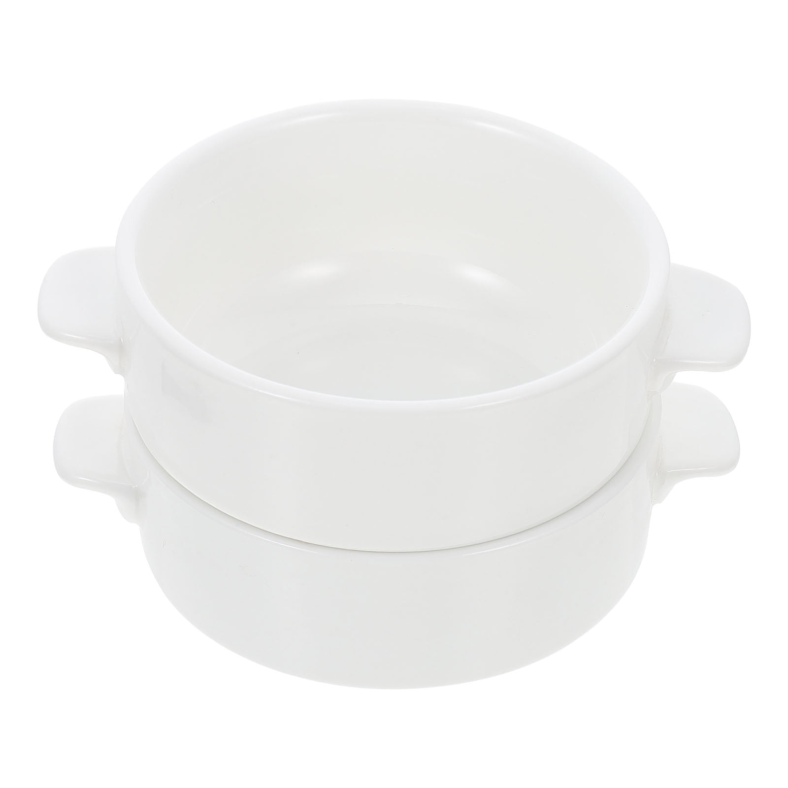 LEORX 2Pcs Steam Egg Bowls for Households and Restaurants in Ceramic