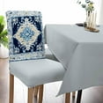 thumbnail image 2 of Chair Covers Set of 4, Abstract Bohemian Navy Blue, Removable Stretchable Parsons Chair Slipcovers Protector for Dining Room, Floral Vintage Tribal, 2 of 6
