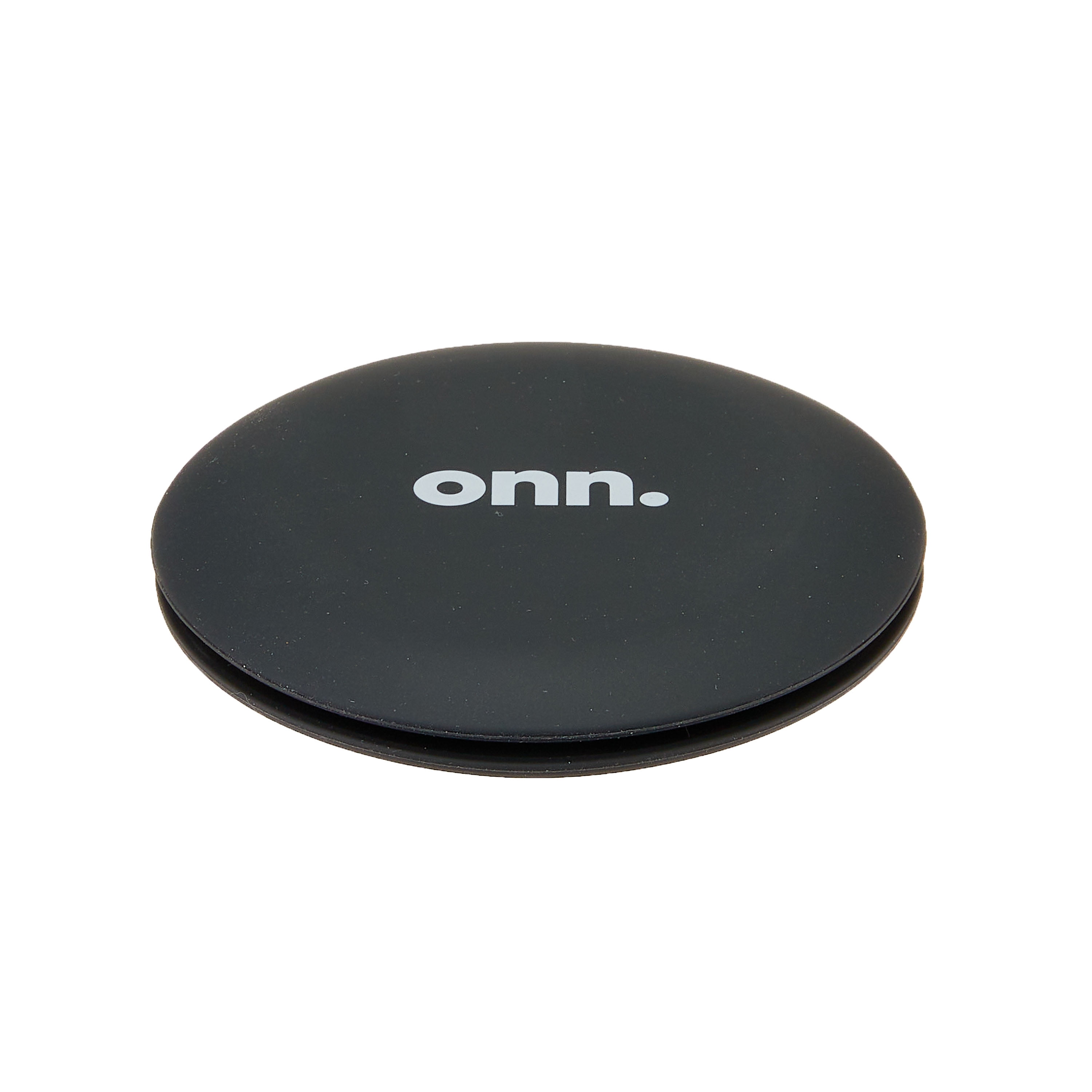 onn. Silicone MagSafe Charger Holder with Cable Management, Black