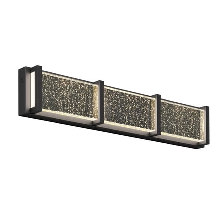 Artika Subway Essence 3 Light Integrated LED Bathroom Vanity Light Fixture Black