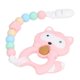 thumbnail image 4 of Baby Teething Toy, Food Grade Material Multifunctional Silicone Chew Toy Easy To Clean  Comfort Bright Colors  For Gum Improvement ANGGREK Rosa, 4 of 8