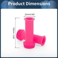 thumbnail image 3 of Unique Bargains Bike Handlebar Grips Covers 100mm Bicycle End Grips Protector Rubber Pink Non-Slip 1 Pair, 3 of 6