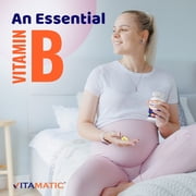 Vitamatic Folic Acid 1000 mcg (1 mg) - 240 Vegetarian Tablets - 1667 mcg DFE - Vitamin B9