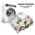 thumbnail image 5 of Yayeee Throw Blanket for Couch Soft Warm 60" x 80" Sofa Chair Bed Decoration, Green Floral Pattern, 5 of 7