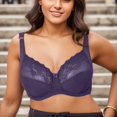 thumbnail image 2 of Sngxgn Women’s Wireless Bra, Compression S upport Bra(Purple,95), 2 of 7