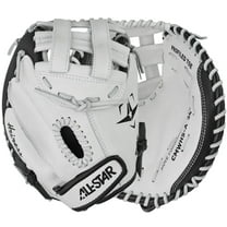 All Star Womens Heiress 34" Fastpitch Softball Catchers Mitt White/Black 34