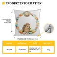 thumbnail image 3 of Easter Pillowcase 18 in x 18 in 45 cm x 45 cm Polyester Draw-On Holiday Decoration For Kids Indoor Outdoor Use, 3 of 5
