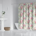 thumbnail image 2 of Spring Butterflies Shower Curtain - Seasonal Blooms and Fluttering Insects, 72x72 Inches, 2 of 5