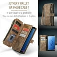 thumbnail image 6 of JTCASES for Samsung Galaxy S9 Plus Wallet Case with Zipper Purse Card Holders Flip Stand Wrist Strap Magnetic Closure PU Leather Anti-scratch Support Wireless Charging Drop Resistant Shell, Brown, 6 of 10