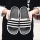 thumbnail image 5 of Zapatillas de rayas de estilo coreano de moda, zapatillas de verano para exteriores para hombres, antideslizantes, resistentes al desgaste, zapatos sencillos personalizados para hombres, 5 of 6
