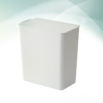 SOPOTUTU Desktop Trash Can for Recycling Plastic White 1Pack