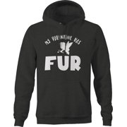 My valentine has fur cupid animal pet owner cat Hoodies for Men Large Dark Gray