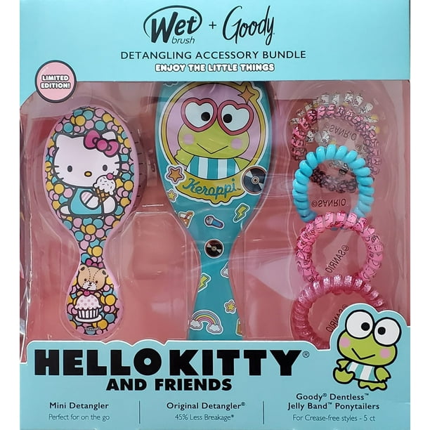 Hello Kitty and Friends Wet Brush + Goody Detangling Accessory Bundle