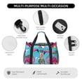thumbnail image 4 of Easygdp Beach Flamingo Trio Bolsa de Gimnasio, Bolsa de Viaje Duffel, Bolsa de Fin de Semana con Compartimentos, Bolsa de Mano para Noche, 4 of 7