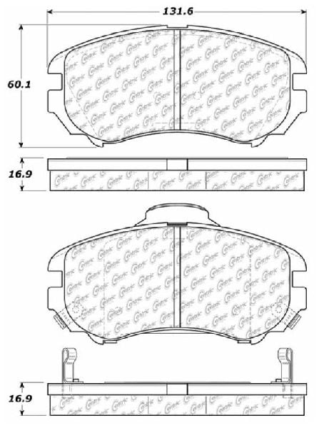 CERAMIC Brake Pads 2 Sets Fits Hyundai Tiburon 2003-2008 2.0L /& 2.7 FRONT//REAR
