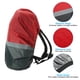 thumbnail image 3 of Cubierta de mochila impermeable Uxcell de 18-30L con correa ajustable y tiras reflectantes, tamaño S, gris y rojo, 3 of 5