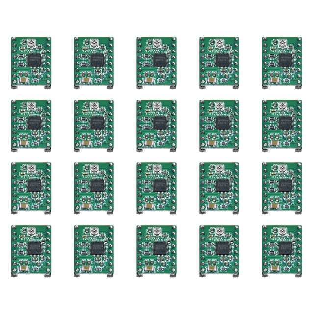 Módulo Extensión Paso A A4988 Con Disipador Calor para Impresora 3D (A4988) Verde