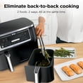 thumbnail image 2 of Ninja Air Fryer, Roast, Bake, Air Fry, Crisps, Broil, Reheats, Keep Warm, 10-in-1, Fries, Frozen Food, Veggies, and Meat, Quick Meals, Healthy Meals, Less Oil, 10 QT, Black, DZ302​, 2 of 5
