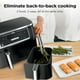 thumbnail image 2 of Ninja Air Fryer, Roast, Bake, Air Fry, Crisps, Broil, Reheats, Keep Warm, 10-in-1, Fries, Frozen Food, Veggies, and Meat, Quick Meals, Healthy Meals, Less Oil, 10 QT, Black, DZ302​, 2 of 5