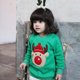 thumbnail image 4 of Gibobby Blusas Para Niñases Suéter de manga larga para bebé pequeño, camisas, blusa con estampado de de manga larga de Navidad, sudadera y cálida （Verde， 18-24 Meses), 4 of 5
