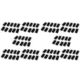 thumbnail image 1 of Plastic Rectangle Tube Inserts End Blanking Cap 25X50mm 100 Pcs Black,100 x Rectangle Tube Insert,Black, 1 of 4