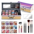 thumbnail image 1 of Color Nymph Kit de maquillaje para niñas adolescentes con estuche de tren Juego completo de cosméticos para principiantes incluido 32 colores Sombra de ojos Bronceador Contorno en polvo Rubor Resaltad, 1 of 5