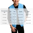 thumbnail image 3 of Kids Cargo Vest Utility Fishing Vests Multi Pockets Zip Up Sleeveless Casual Fashion Jacket for Young Boys and Girls Sky Blue 9-10 Years, 3 of 6