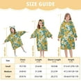 thumbnail image 3 of Dailycode Wearable Blanket Hoodie Oversized Sherpa Flannel Blankets with Pocket for 3-14 Year Old Colorful Daisy Flower, 3 of 7