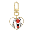 thumbnail image 1 of Japan Flag Facial Makeup Screang Cap Gold Heart Keychain Metal Keyring Holder, 1 of 3
