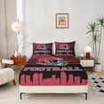 thumbnail image 3 of Erosebridal Rugby City Silhouette Sheet Set Twin,Atlanta Bedding Sets Twin Size,American Football Twin Sheet Sets For Teens,Ultra Soft Bedroom Decor,3pcs, 3 of 6