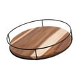 thumbnail image 3 of Bandeja giratoria organizadora de cocina, versátil, para escritorio, de madera, giratoria 30cm, 3 of 9