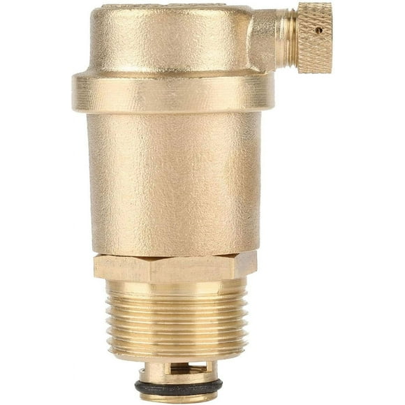 FYBTO Automatic Air Vent Valve, 3/4" Brass DN20 Automatic Float Valve Air Release Valve Air Bleeder Valve for Solar Water Heater Pressure Relief Valve-0628