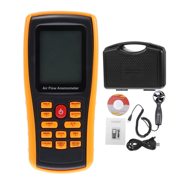 Anemómetro Multifuncional Pantalla Retroiluminada Lcd Digital Medidor De Velocidad Del Viento Ventilador Dividido De Alta Precisión Detector De Velocidad Del Viento Para Estudios Científicos Al Aire Scienceny TO005580-01
